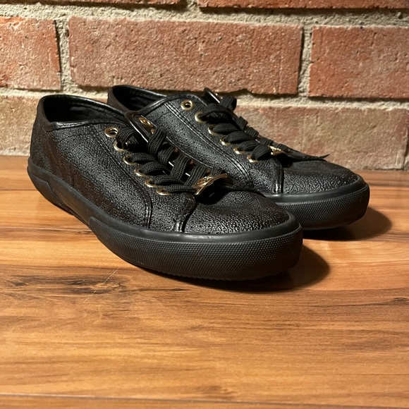 Black and Rose Gold W/7 Michael Kors Sneakers - Picture 1 of 8